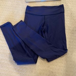 navy ivivva leggings, normal rise, size 12